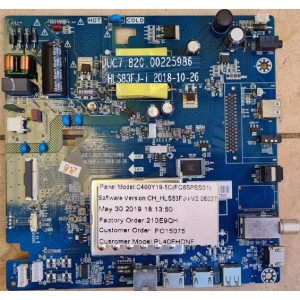 POLAROID PL40FHDNF MAIN BOARD JUC7.820.00225986 HLS83FJ-I 210E9QH PO15075